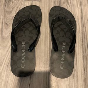 NWOT Coach flip flops